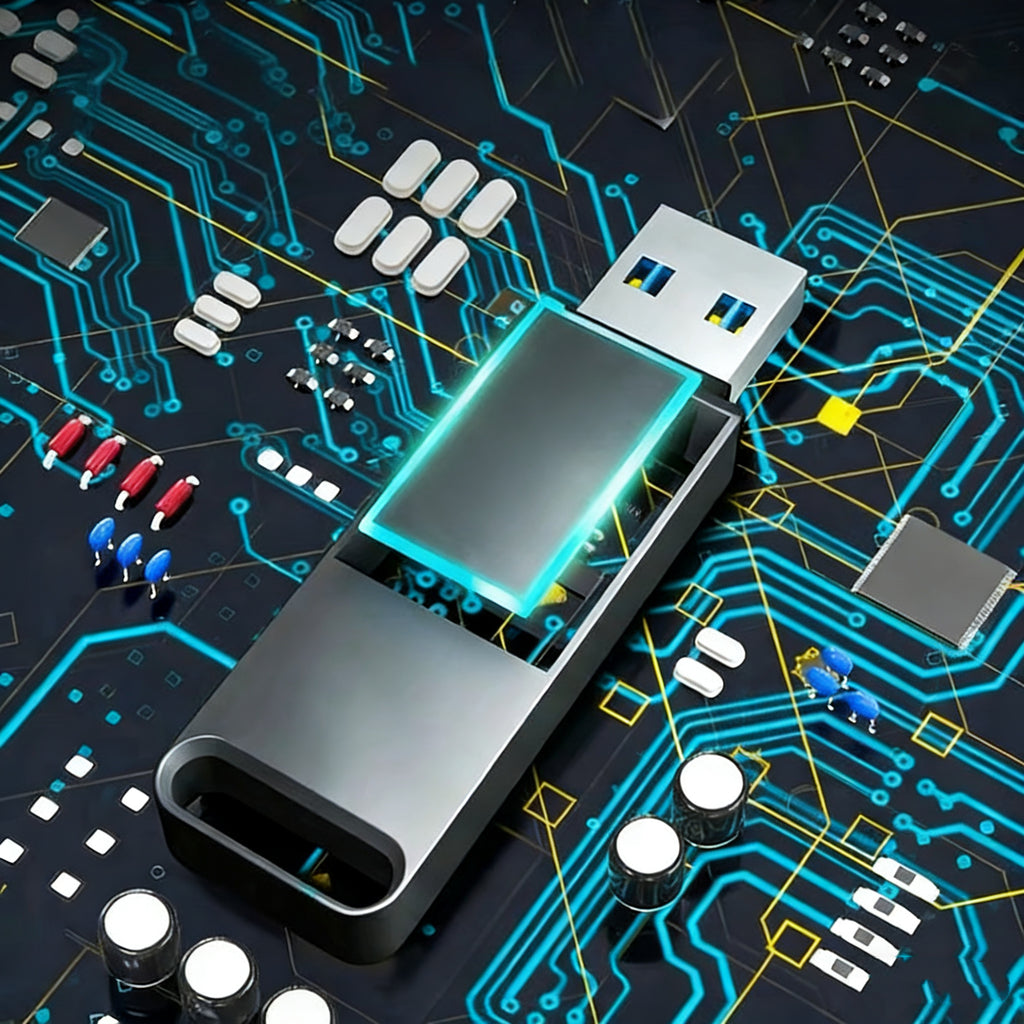 Dual-interface car-specific music USB flash drive