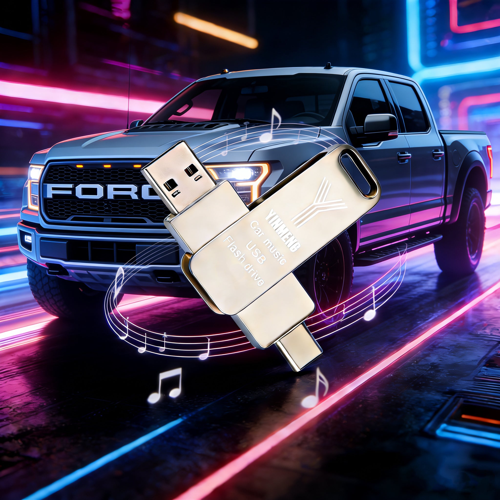 Car-mounted lossless USB drive